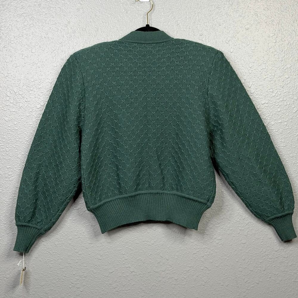 Deans Of Scotland Women’s Green 100% Wool Cardigan / Size-Large - Picture 5 of 11
